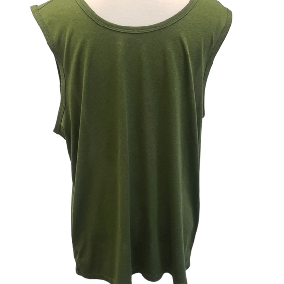 Z by Zella Green Training Muscle Tank Top Solid Mens - Picture 1 of 5